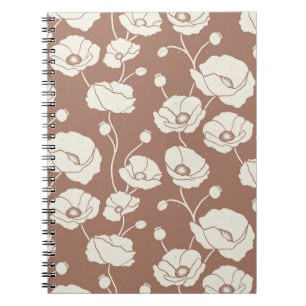 Cuaderno Campo de crema de cachorros en marrón