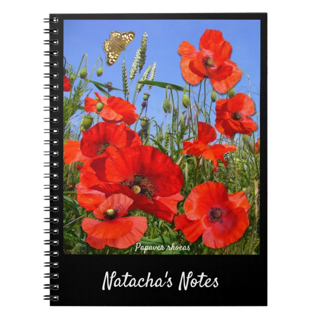 Cuaderno Campo de disquete de texto Personalizado colorido (Frente)