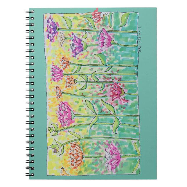 Cuaderno Campo de Flores (Frente)
