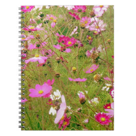 Cuaderno Campo De Flores Rosa