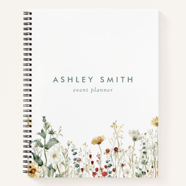 Cuaderno Campo de flores silvestres de verano (Anverso)