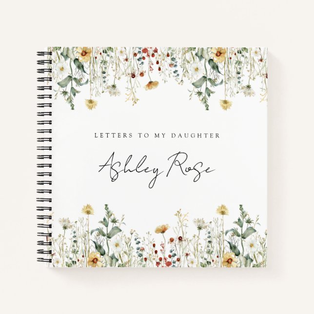 Cuaderno Campo de flores silvestres de verano, cartas a mi  (Anverso)