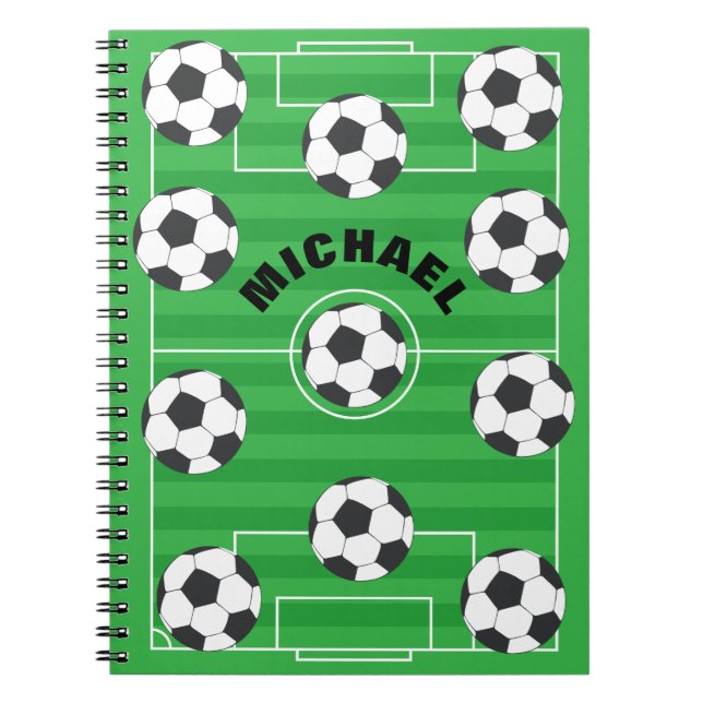 Cuaderno Campo de fútbol personalizado (Frente)