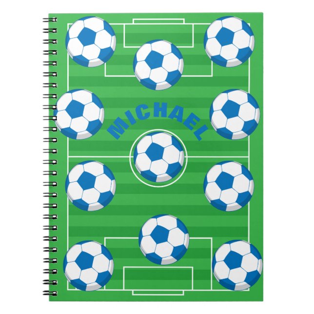 Cuaderno Campo de fútbol personalizado (Frente)