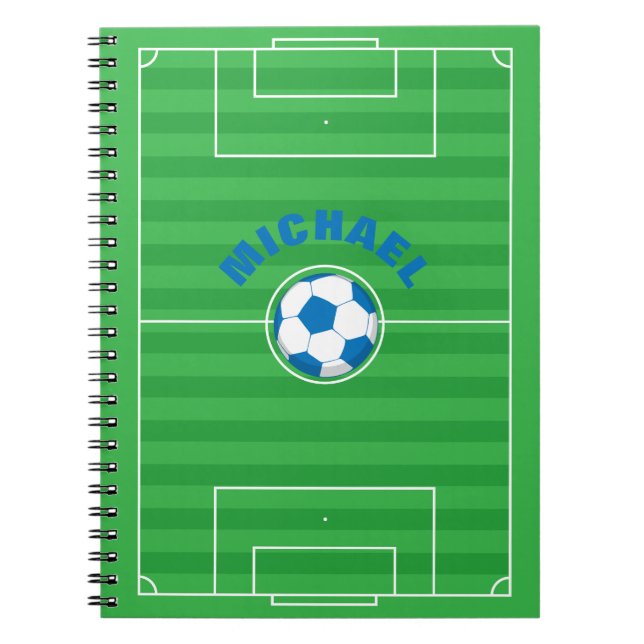 Cuaderno Campo de fútbol personalizado (Frente)