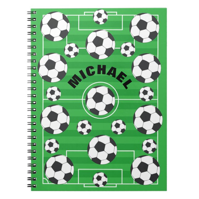 Cuaderno Campo de fútbol personalizado (Frente)