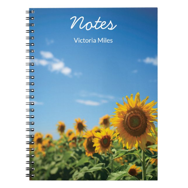 Cuaderno Campo de girasol (Frente)