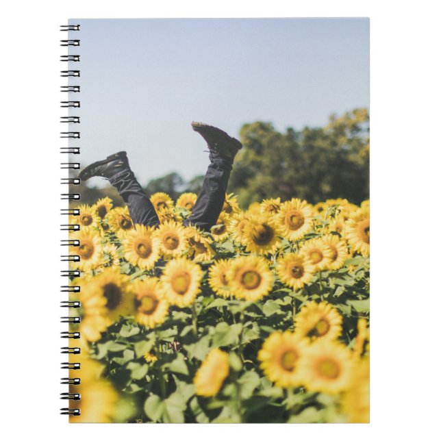 Cuaderno Campo de girasol durante el día (Frente)