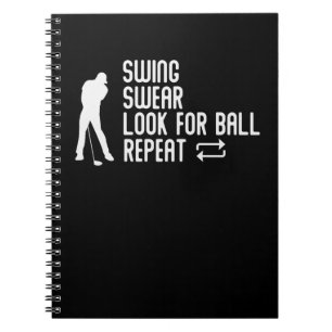 Cuaderno Campo de golf Chiste Sarcástico Humor Golf Golf