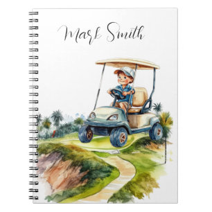 Cuaderno Campo de golf con regalos de nombre para golfistas