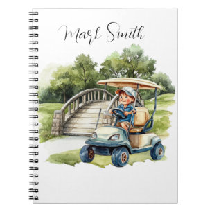 Cuaderno Campo de golf con regalos de nombre para golfistas