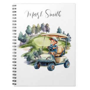 Cuaderno Campo de golf con regalos de nombre para golfistas
