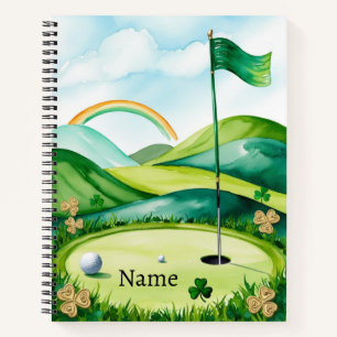 Cuaderno Campo de golf Golf St. Patrick's Day