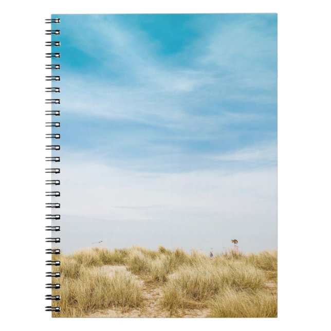 Cuaderno Campo de hierba verde bajo cielo azul (Frente)