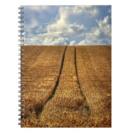 Cuaderno Campo de trigo Beed and Gone con Tractor Tracks