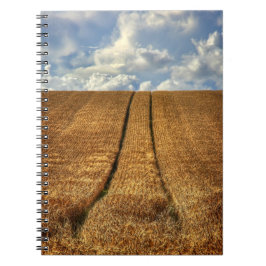 Cuaderno Campo de trigo Beed and Gone con Tractor Tracks