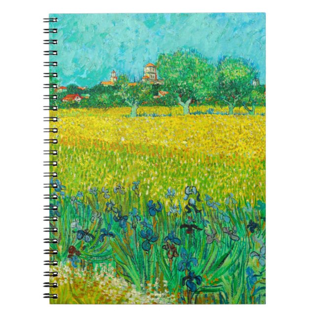 Cuaderno Campo de Van Gogh con Lirios Cerca de Arles (Frente)