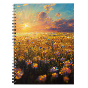 Cuaderno Campos de cristal y bloc de notas para cielos este