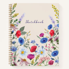 Cuaderno Campos de flores silvestres