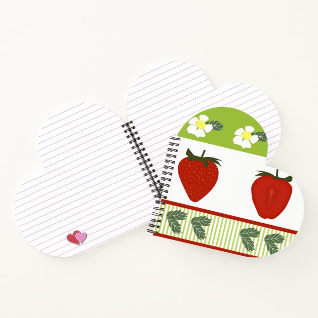 Cuaderno Campos de fresa - Decoración de cocina (Interior)