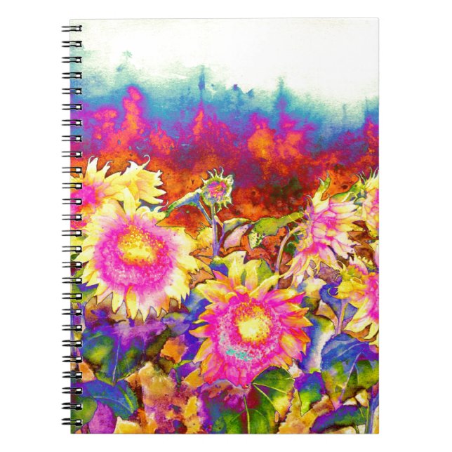 Cuaderno Campos de girasol (Frente)