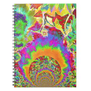 Cuaderno Campos de girasol para siempre - naranja
