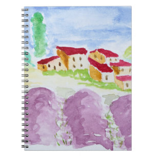 Cuaderno Campos de lavanda Abbaye de Senanque Provenza