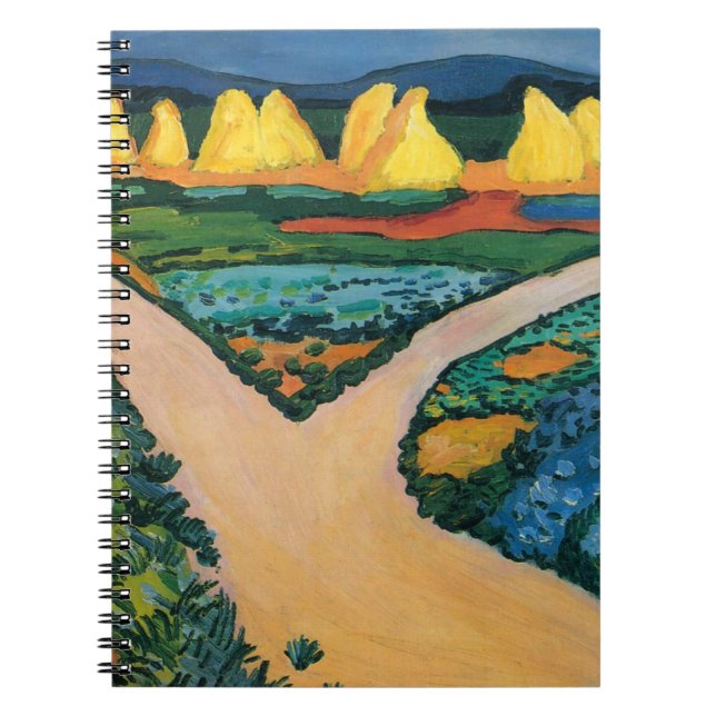Cuaderno Campos de Verduras de August Macke, Arte Antiguo F (Frente)