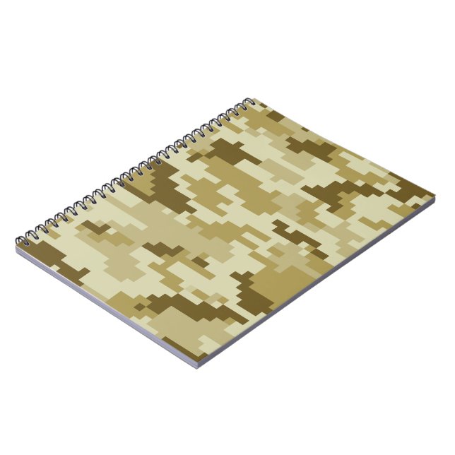 Cuaderno Camuflaje/Camo del desierto de 8 del pedazo (Lado Izquierdo)