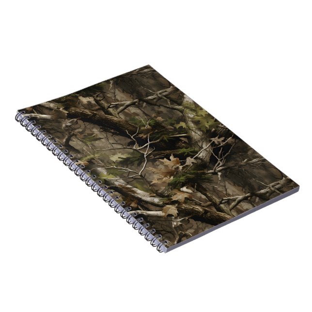Cuaderno Camuflaje de árbol real (Lado Derecho)