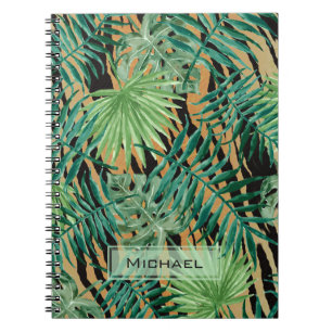 Cuaderno Camuflaje de Jungla de Rayas de Tigre Personalizad