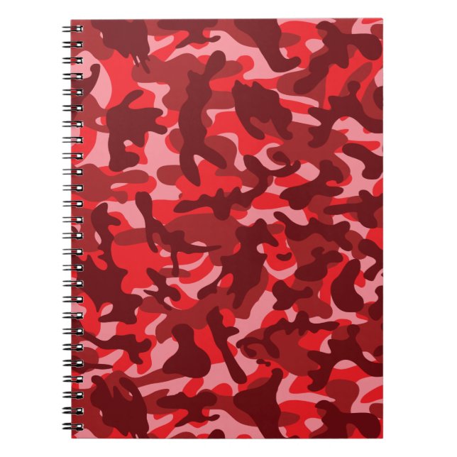 Cuaderno Camuflaje de salmón rojo (Frente)