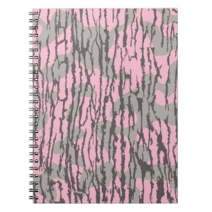 Cuaderno Camuflaje de Tierras Bajas Rosa para Mujeres y Niñ