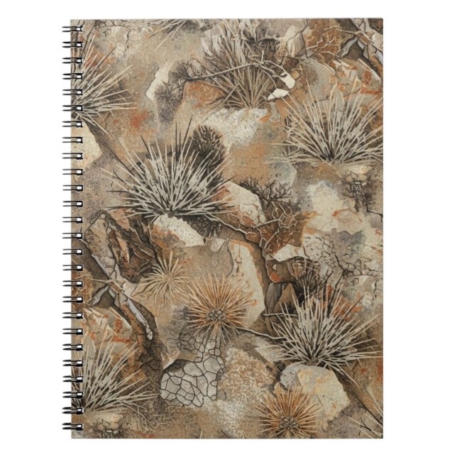 Cuaderno Camuflaje de traje Ghillie desierto (Frente)