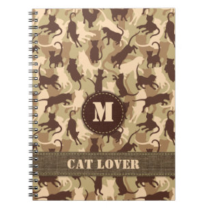 Cuaderno Camuflaje del desierto de los gatos