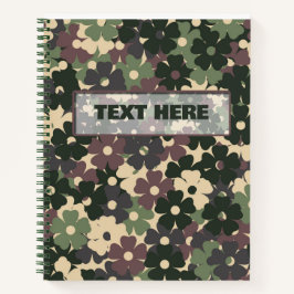 Cuaderno Camuflaje floral