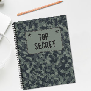 Cuaderno Camuflaje Militar Alto Secreto