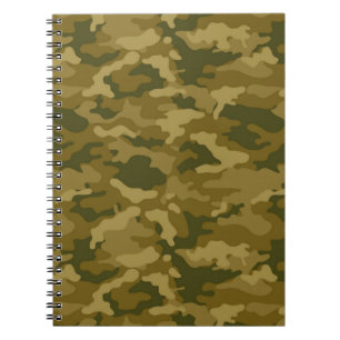 Cuaderno Camuflaje militar de Camo del ejército verde