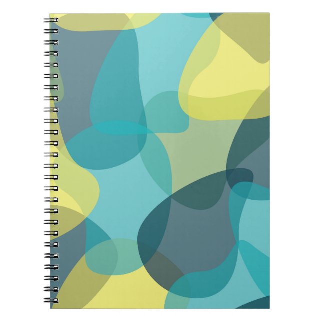 Cuaderno Camuflaje, moderno, fresco, moderno, geométrico ur (Frente)
