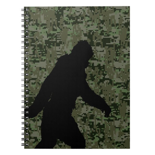 Cuaderno Camuflaje negro de Digitaces de la silueta de (Frente)