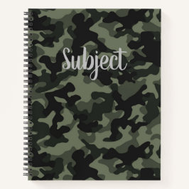 Cuaderno Camuflaje personalizable