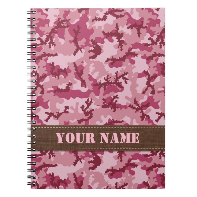 Cuaderno Camuflaje rosa (Frente)