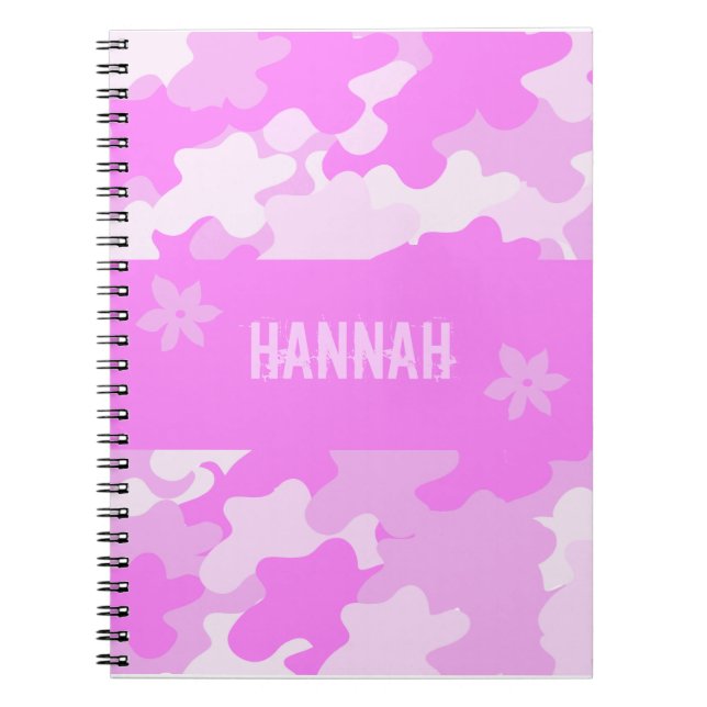 Cuaderno Camuflaje rosado (Frente)