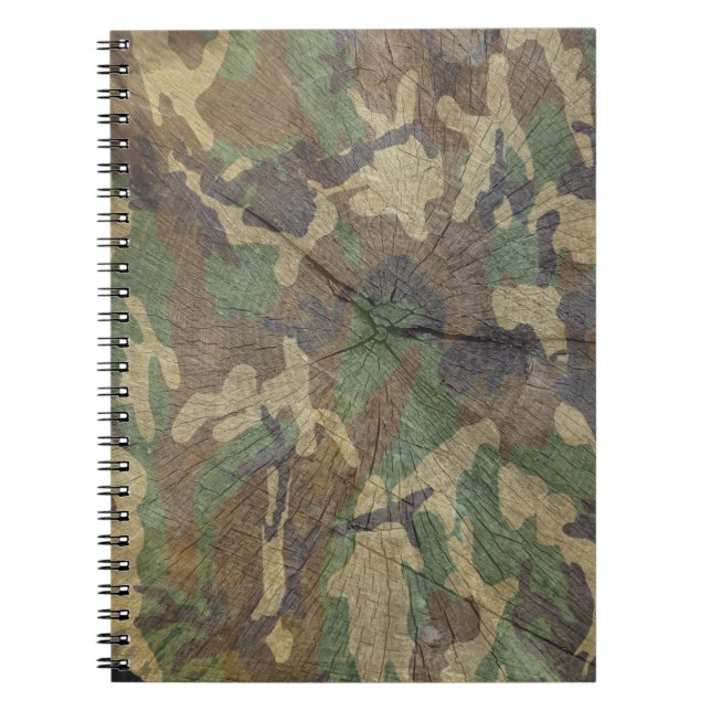 Cuaderno Camuflaje Woodland Green Brown (Frente)