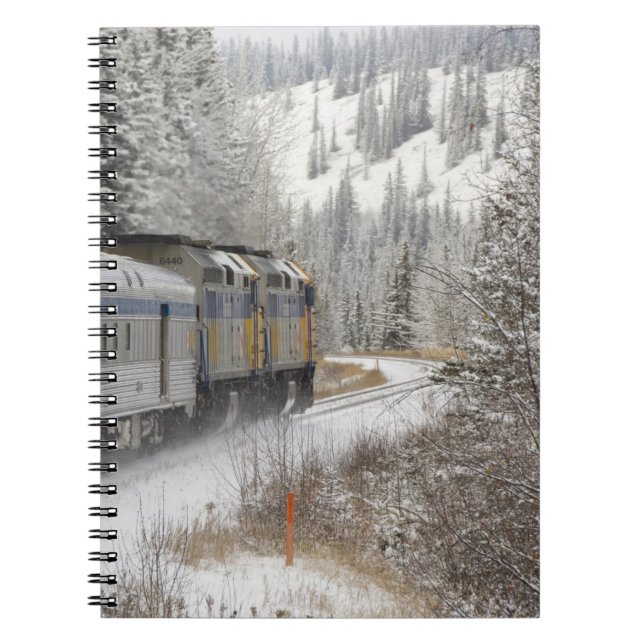 Cuaderno Canadá, Alberta. Tren de nieve de VIA Rail entre (Frente)