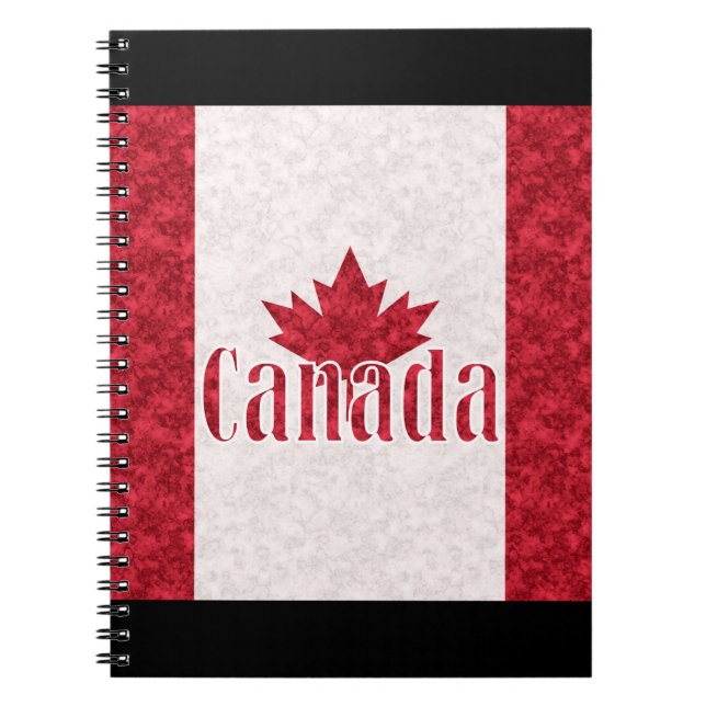 Cuaderno Canadá, bandera (Frente)