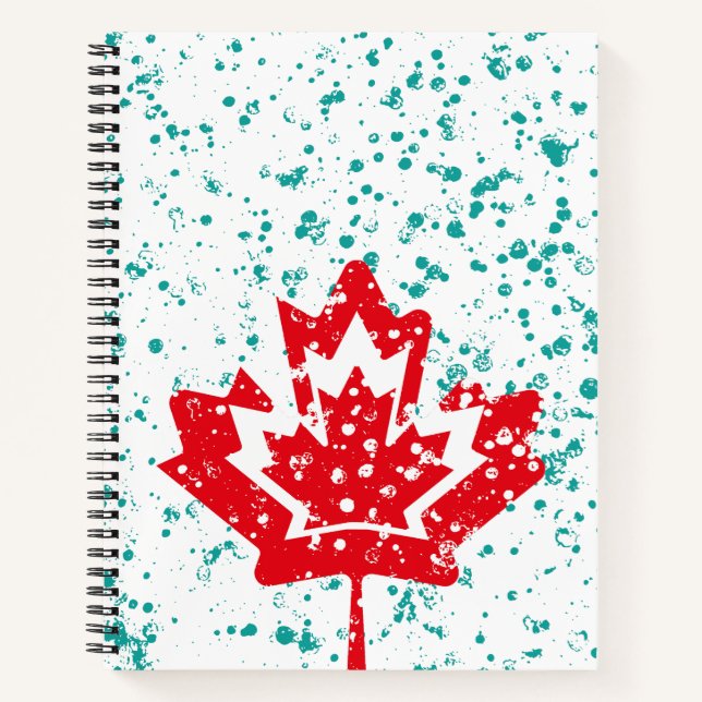 Cuaderno CANADA double RAIN EARTH MAPLE BY MASANSER PIXELAT (Anverso)