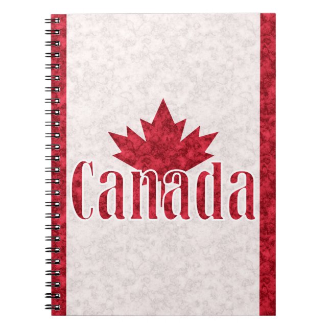 Cuaderno Canadá, ducha de bandera (Frente)