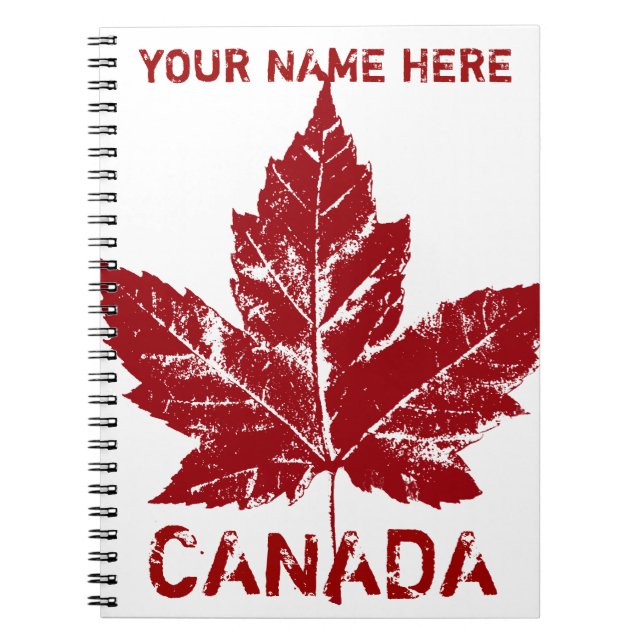 Cuaderno Canadá Journal Personalizado Canada (Frente)