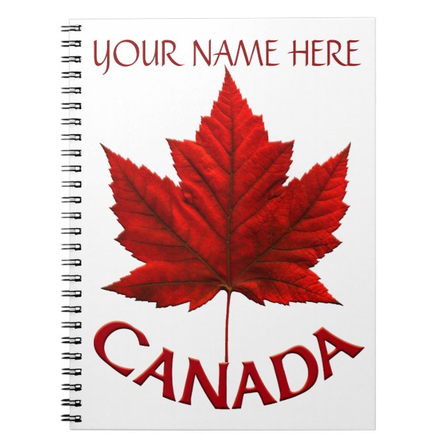 Cuaderno Canadá Journal Souvenir Personalizados Notebooks C (Frente)